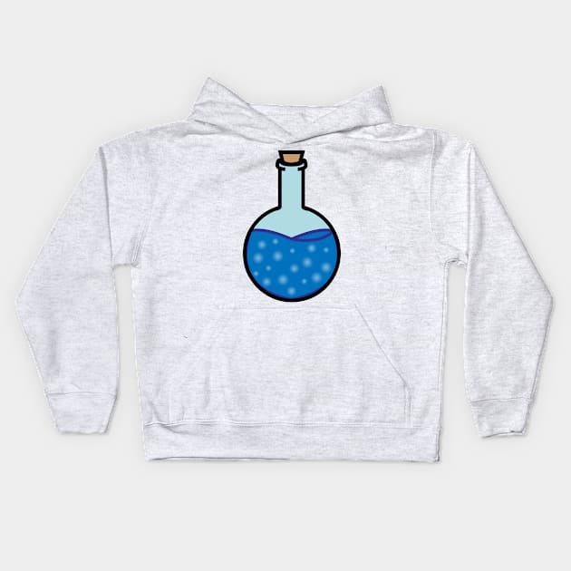 DIY Single Blue Potion or Poison for Tabletop Board Games (Style 3) Kids Hoodie by GorsskyVlogs